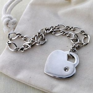 SOLD💙925 SS Bracelet With Heart Charm💙